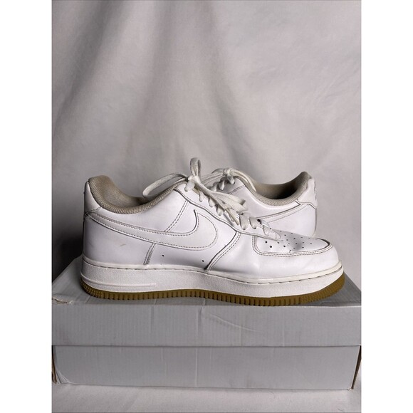 Nike Air Force 1 Shoes Mens Size 8 White Gum Sole Leather DJ2739-100 Classic main image 8